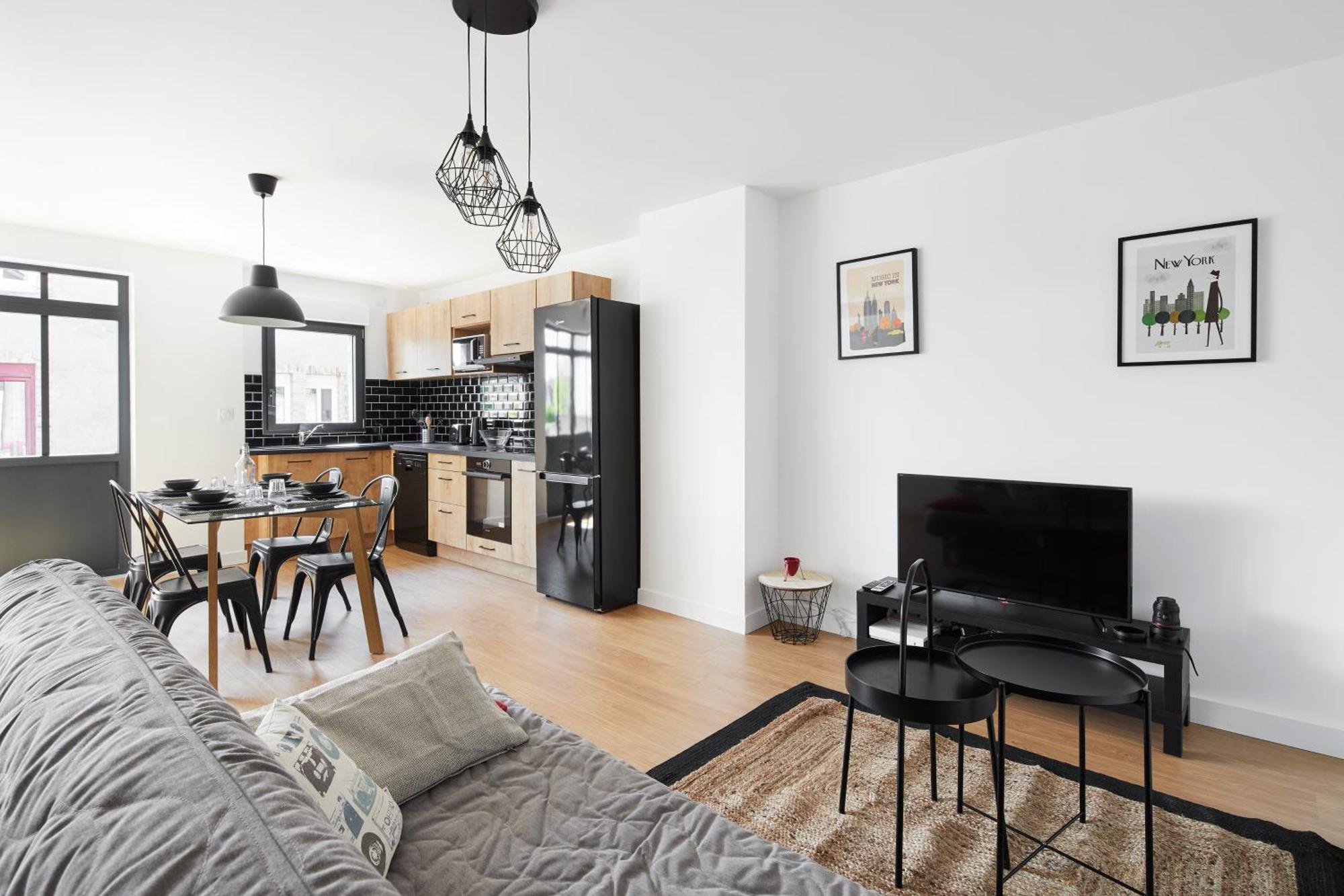 New-York New-York : Fibre Wifi/Linge/Parking Apartment ชาโตว์บรีอองต์ ภายนอก รูปภาพ